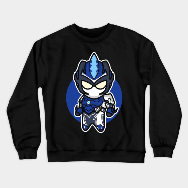 Ultraman Blu Chibi Style Kawaii Crewneck Sweatshirt by The Toku Verse